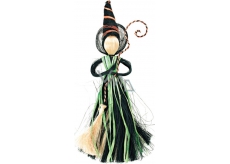 Čarodějnice se zelenou sukní 25 cm