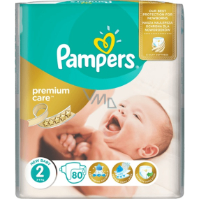 Pampers Premium Care 2 Mini 3-6 kg jednorázové plenky 80 kusů