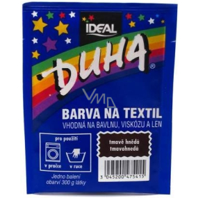 Duha Barva na textil číslo 41 tmavě hnědá 15 g