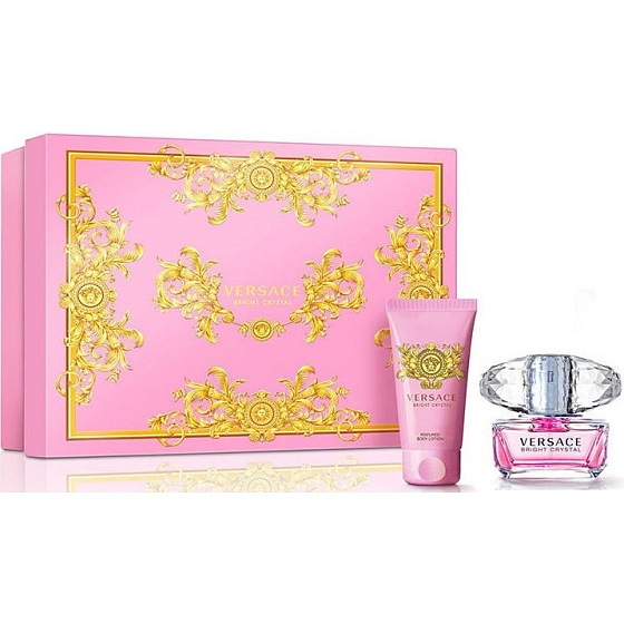 Versace Bright Crystal toaletní voda pro ženy 30 ml + tělové mléko 50 ml, dárková sada