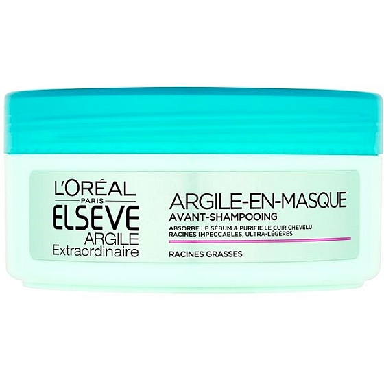 Loreal Paris Elseve Argile Extraordinarie Clay očisťující maska pro rychle mastící se vlasy 150 ml
