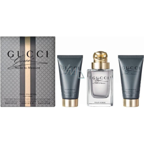 Gucci Made to Measure toaletní voda 90 ml + balzám po holení 50 ml + sprchový gel 50 ml, dárková sada