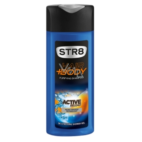 Str8 Active Reload sprchový gel na vlasy a tělo pro muže 400 ml