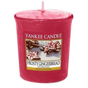 Yankee Candle Frosty Gingerbread - Perník s polevou vonná svíčka votivní 49 g