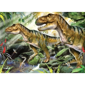 Prime3D plakát Dinosauři - dvojitá potíž 39,5 x 29,5 cm