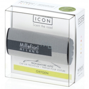 Millefiori Milano Icon Oxygen - Kyslík vůně do auta Textil Geometric voní až 2 měsíce 47 g