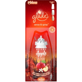 Glade Sense & Spiced Apple Kiss osvěžovač vzduchu s vůní jablka, skořice a muškátového oříšku náhradní náplň sprej 18 ml