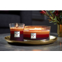 WoodWick Trilogy Holiday Cheer - Sváteční radost vonná svíčka s dřevěným knotem a víčkem sklo střední 275 g