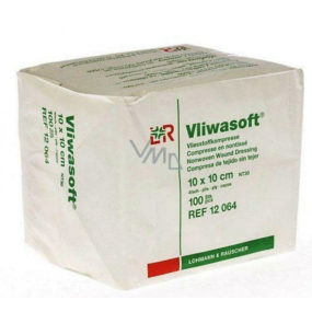 Lohmann & Rauscher Vliwasoft Komprese nesterilní 10 x 10 cm/4 vrstvy 100 kusů