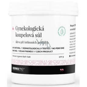 DERMAPRO Gynekologická koupelová sůl pro zdravou intimní hygienu 500 g