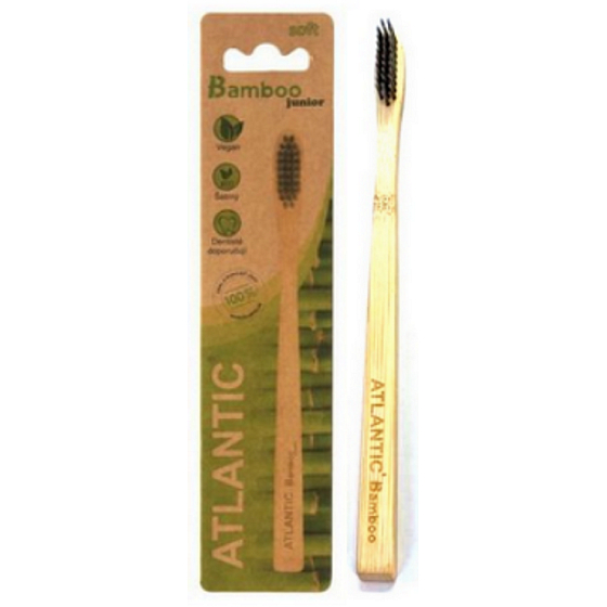 Atlantic Bamboo Junior měkký zubní kartáček z bambusu pro děti 1 kus