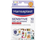 Hansaplast Sensitive Kids XL Zvířátka náplast s dětským motivem 10 kusů