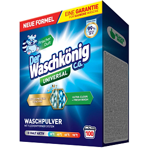 Waschkönig prací prášek Universal, 100 praní, 6 kg