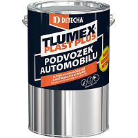 Tlumex Plast Plus antikorozní barva na auto a podvozek, černá, 4 kg