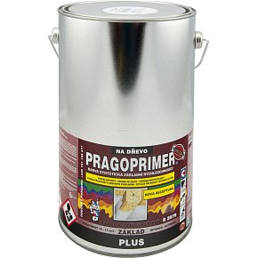 Pragoprimer Plus S 2070 základní barva na dřevo, 0100 bílá, 4 l