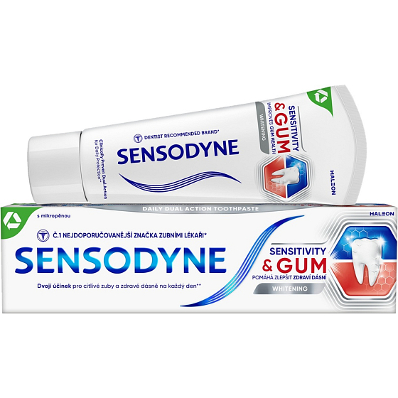 Sensodyne Sensitivity & Gum Whitening zubní pasta 75 ml