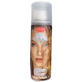 Zo Cool Glitter Sprej glitry na vlasy a tělo Silver 125 ml