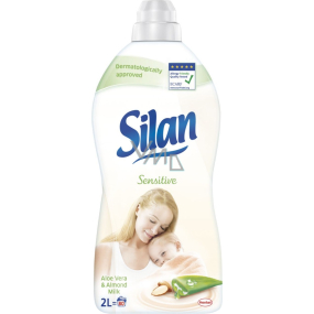 Silan Sensitive Aloe Vera & Almond Milk aviváž pro citlivou pokožku 80 dávek 2 l