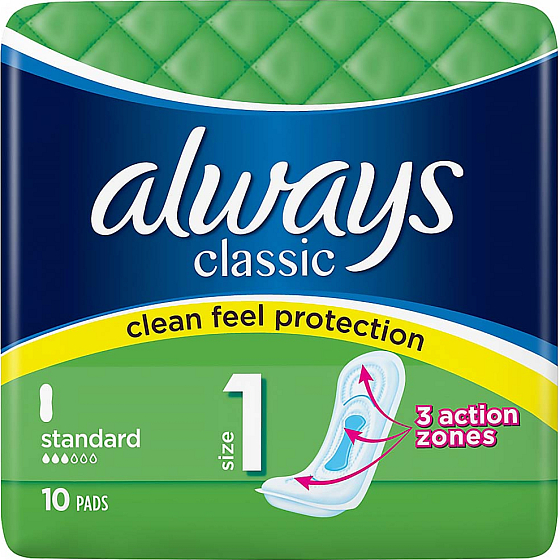Always Classic Standard intimní vložky 10 kusů