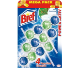 Bref Power Aktiv 4 Formula Borovice Freshness WC blok pro hygienickou čistotu a svěžest Vaší toalety, zbarvuje vodu, Mega pack 3 x 50 g