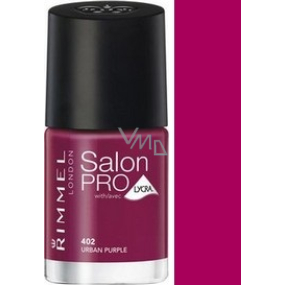 Rimmel London Salon Pro Lycra lak na nehty 402 Urban Purple 12 ml