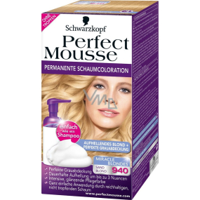 Perfect Mousse Permanent Color barva na vlasy 940 Písková blond