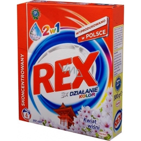 Rex 3x Action Japanese Garden Color 2v1 prací prostředek na barevné prádlo 4 dávky 300 g