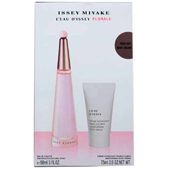 Issey Miyake L Eau d Issey Florale toaletní voda pro ženy 90 ml + tělový krém 75 ml, dárková sada