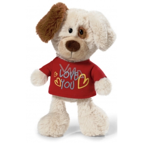 Nici Love You Pes v tričku Plyšová hračka - nejjemnější plyš 20 cm