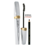 Collistar Shock řasenka Black 8 ml + Matita Professionale Occhi tužka na oči Black 1,2 g + etue, dárková sada