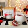 Yankee Candle Aromalampa Elisabeth + vosk Christmas Cookie a Christmas Eve, vánoční dárková sada