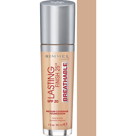 Rimmel London Lasting Finish Breathable Foundation make-up 101 Classic Ivory 30 ml