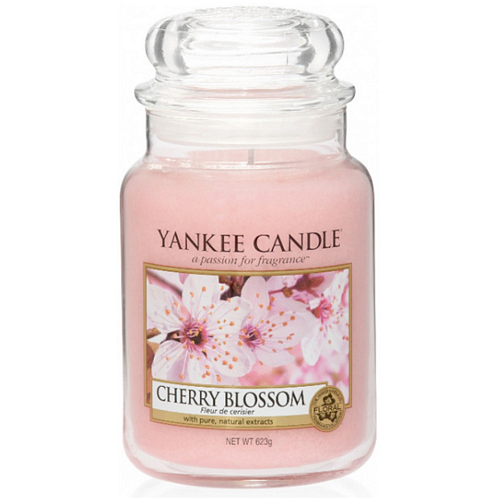 Yankee Candle Cherry Blossom - Třešňový květ vonná svíčka Classic velká sklo 623 g