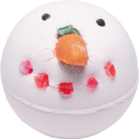Bomb Cosmetics Růžový sněhulák - Chilly Millie Šumivý balistik do koupele 160 g