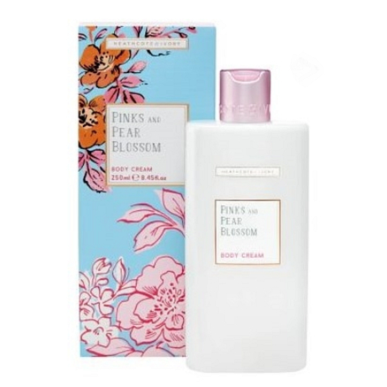 Heathcote & Ivory Pinks & Pear Blossom výživný tělový krém 250 ml