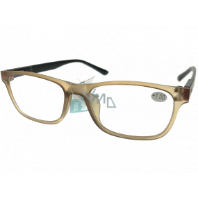 Berkeley Čtecí dioptrické brýle +1,0 plast světle hnědé, černé postranice 1 kus MC2184