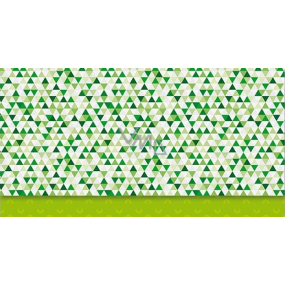 Nekupto Přání obálka na peníze Zelená 116 x 220 mm
