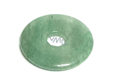 Avanturín zelený Donut přírodní kámen 30 mm, kámen štěstí