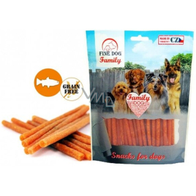 Fine Dog Family lososová tyčka, přírodní masová pochoutka pro psy 200 g