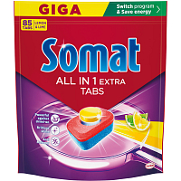 Somat tablety do myčky All in 1 Extra Lemon & Lime, 85 ks