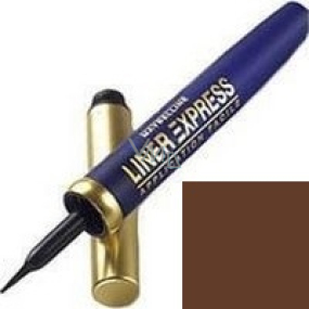 Maybelline Liner Express Eyeliner oční linky hnědá 3 ml