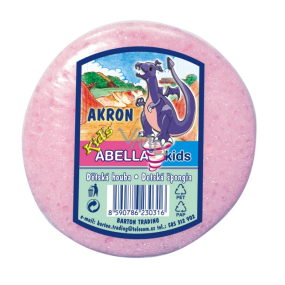 Abella Akron Kids koupelová houba 10 x 9,5 x 4,5 cm různé barvy 1 kus