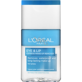 Loreal Paris Eye and Lip Express Make-up Remover jemný expresní dvoufázový voděodolný odličovač očí a rtů 125 ml