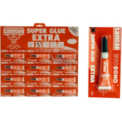 Samson Super Glue tekuté sekundové lepidlo červené 12 x 3 g