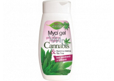 Bione Cosmetics Cannabis mycí gel pro intimní hygienu pro všechny typy pokožky 260 ml