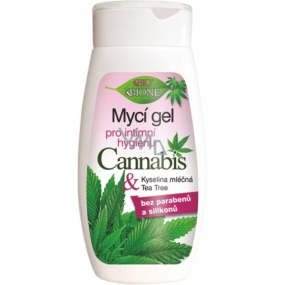 Bione Cosmetics Cannabis mycí gel pro intimní hygienu pro všechny typy pokožky 260 ml