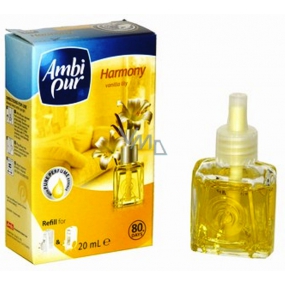 Ambi Pur Harmony Vanilla Lily elektrický osvěžovač vzduchu náhradní náplň 20 ml