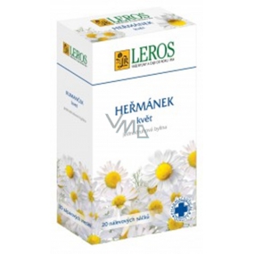 Leros Heřmánek květ bylinný čaj protizánětlivý, dezinfekční, uklidňující 20 x 1 g