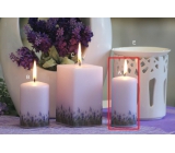 Lima Lavender vonná svíčka světle fialová válec 50 x 100 mm 1 kus