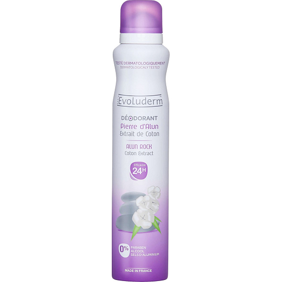 Evoluderm Alun/Coton deodorant sprej pro ženy 200 ml